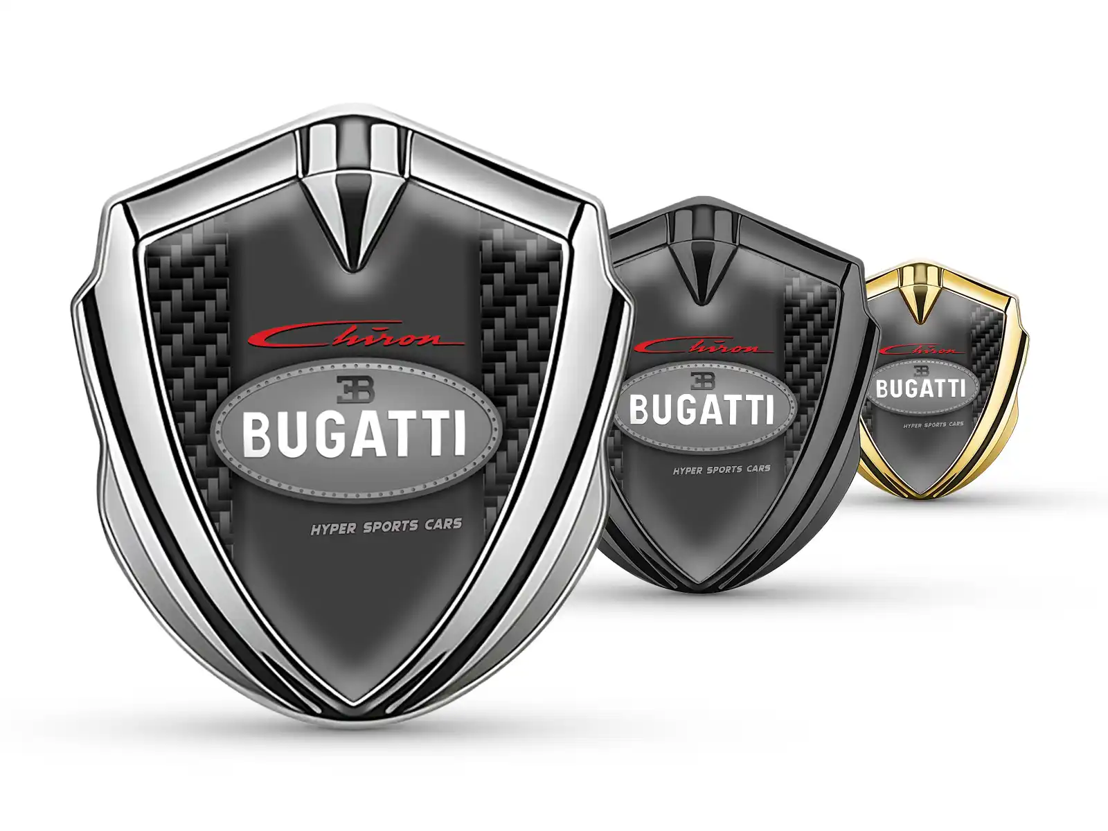 Bugatti Autoabzeichen Moderner Look High-End Metallstil